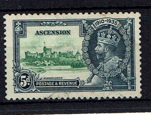 Image of Ascension SG 33k FU British Commonwealth Stamp